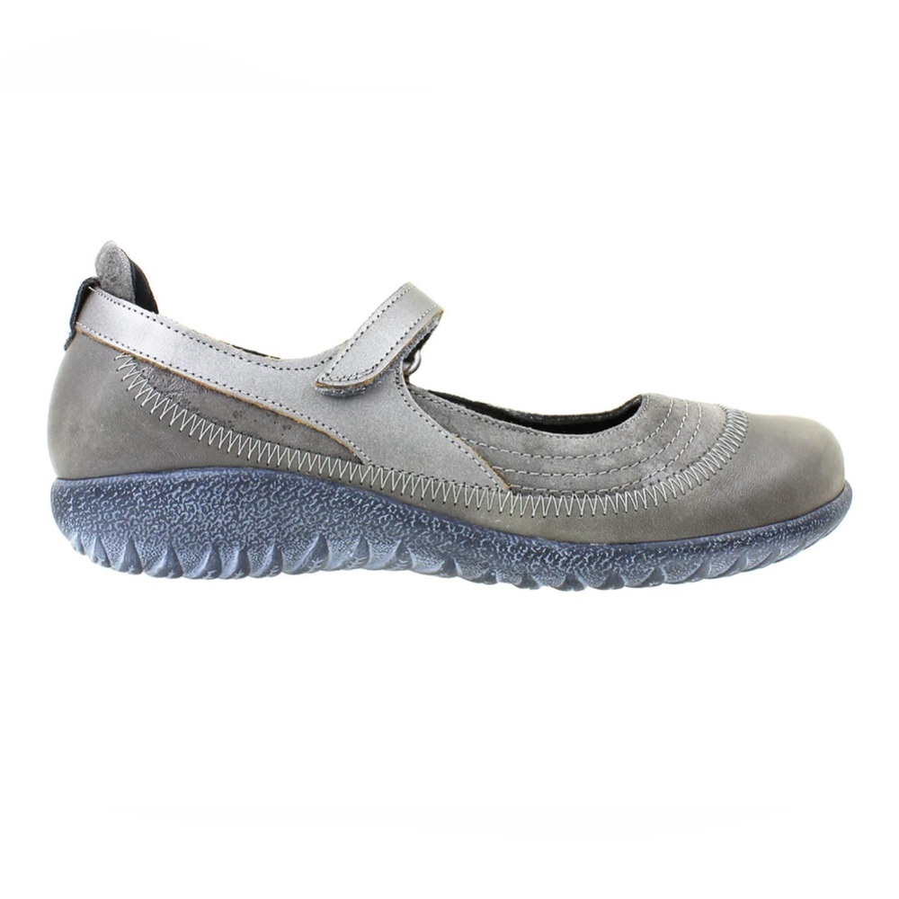 Women's Naot Kirei Foggy Grey/Grey Marble/Mirror Leather/Suede SIZE: 39 ,‎ 40